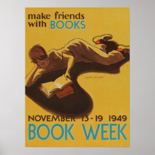 Póster poster de la Semana del Libro Infantil de 1949