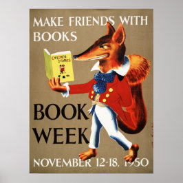 Póster poster de la Semana del Libro Infantil de 1950