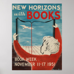 Póster poster de la Semana del Libro Infantil de 1951