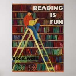 Póster poster de la Semana del Libro Infantil de 1952