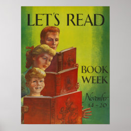 Póster poster de la Semana del Libro Infantil de 1954