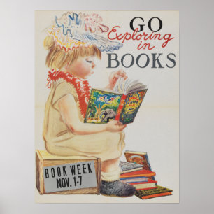 Póster poster de la Semana del Libro Infantil de 1959