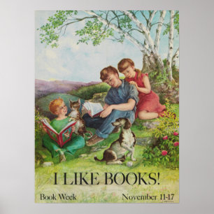 Póster poster de la Semana del Libro Infantil de 1962