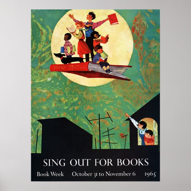Póster poster de la Semana del Libro Infantil de 1965 (Frente)