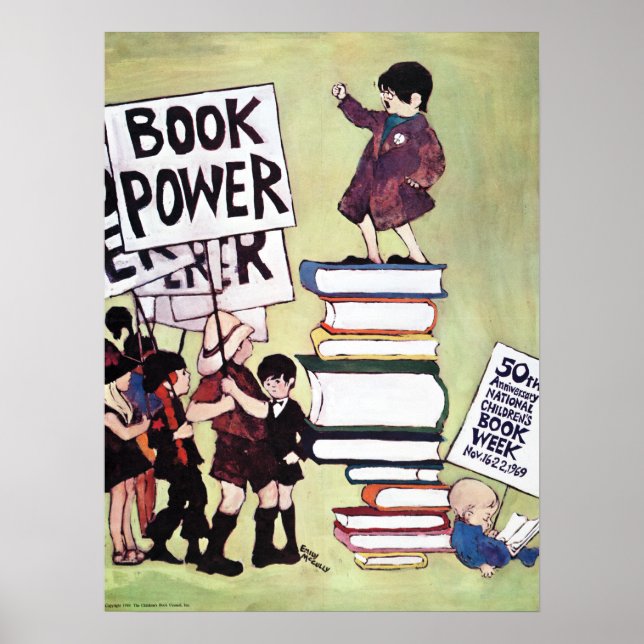 Póster poster de la Semana del Libro Infantil de 1969 (Frente)