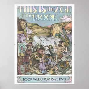 Póster poster de la Semana del Libro Infantil de 1970