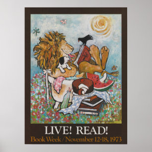 Póster poster de la Semana del Libro Infantil de 1973
