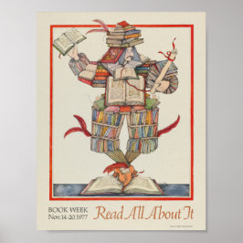 Póster poster de la Semana del Libro Infantil de 1977