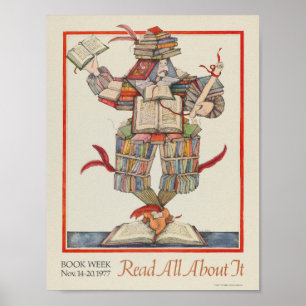 Póster poster de la Semana del Libro Infantil de 1977