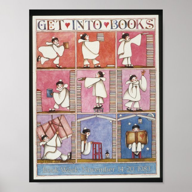 Póster poster de la Semana del Libro Infantil de 1983 (Frente)