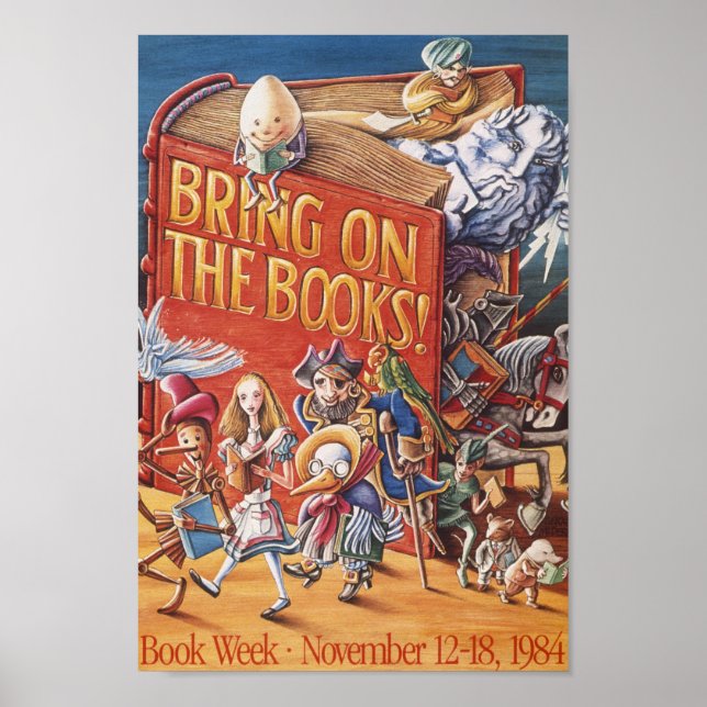 Póster poster de la Semana del Libro Infantil de 1984 (Frente)