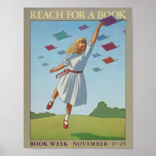 Póster poster de la Semana del Libro Infantil de 1986