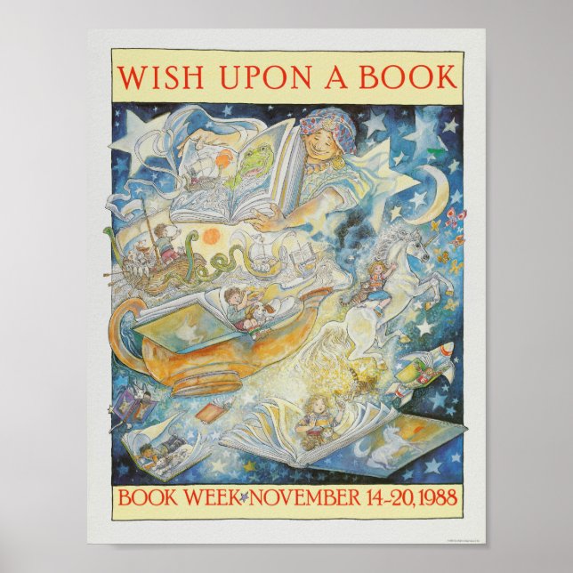 Póster poster de la Semana del Libro Infantil de 1988 (Frente)