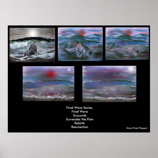 Póster Poster de la serie de onda final (Frente)