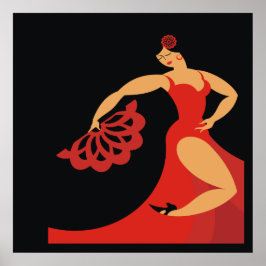 Póster Poster De La Serie Flamenco Dancer Lg.