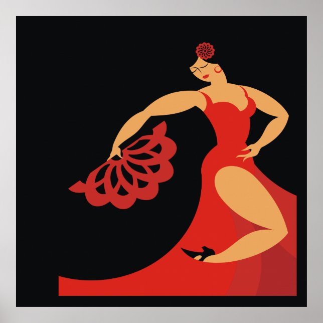 Póster Poster De La Serie Flamenco Dancer Lg. (Frente)