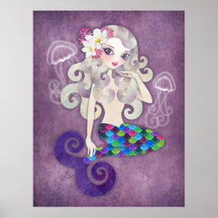 Póster Poster de la sirena de Amethyste
