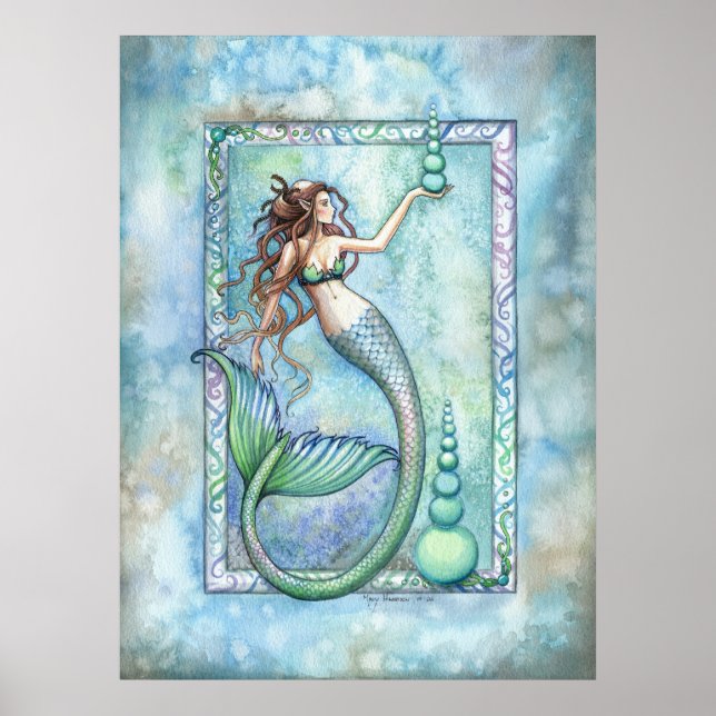 Póster Poster de la sirena de balance por Molly Harrison (Frente)