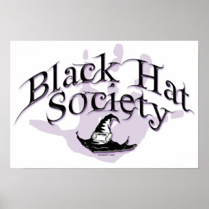 Póster Poster de la Sociedad de Gorras Negros