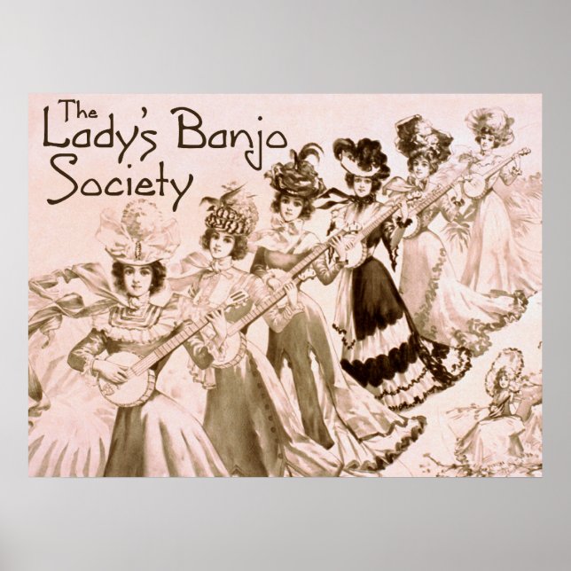 Póster Poster de la Sociedad del Banjo de la Señora (Frente)