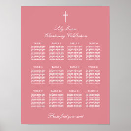 Póster Poster de la tabla de asientos para la reproducció