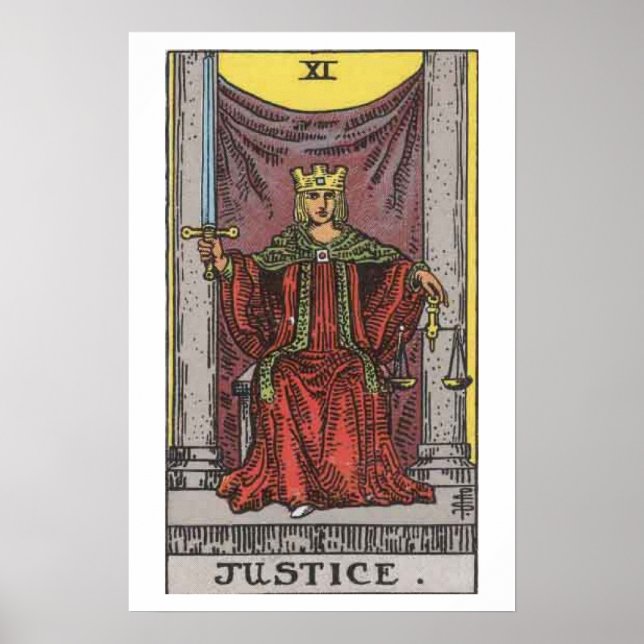 Póster Poster de la tarjeta Tarot (Frente)