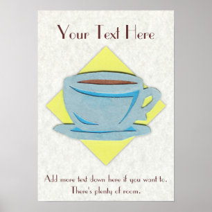 Póster Poster de la taza de café