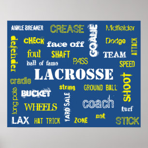 Póster ¡Poster de la terminología de LaCrosse!