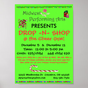 Póster Poster de la tienda del descenso n