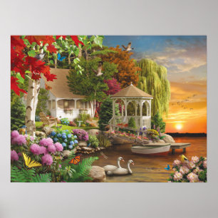 Póster Poster de la tierra de Alan Giana "cielo en"