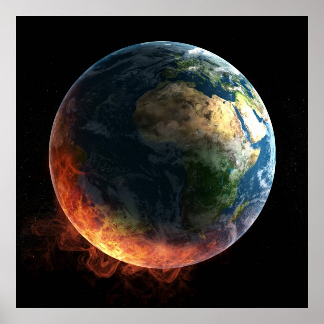 Póster Poster de la Tierra sobre el Fuego (Frente)