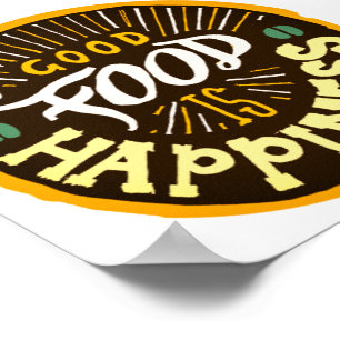 Póster Poster DE LA TIPOGRAFÍA ALIMENTARIA