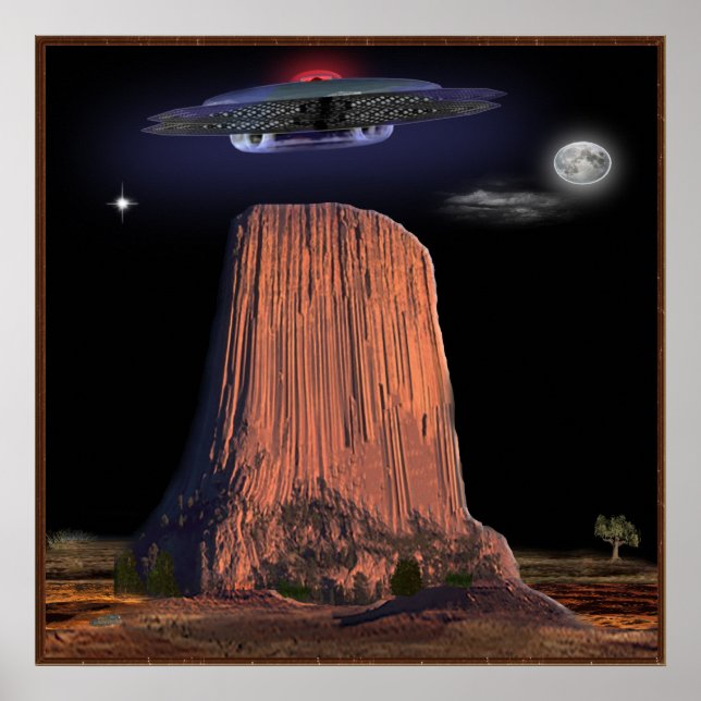 Póster poster de la torre de los demonios de Ufo (Frente)