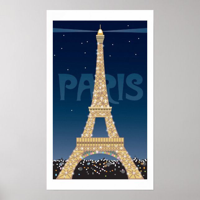 Póster Poster de la Torre Eiffel (Frente)