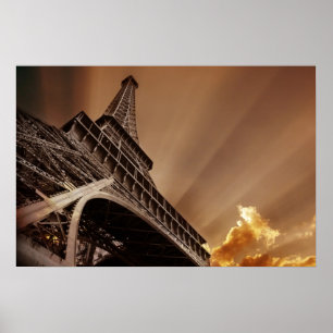 Póster Poster de la torre Eiffel