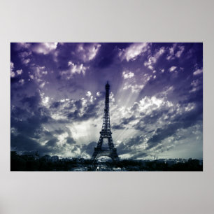 Póster Poster de la torre Eiffel