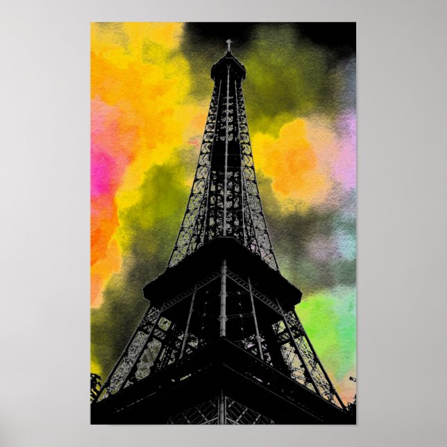 Póster Poster de la Torre Eiffel (Frente)