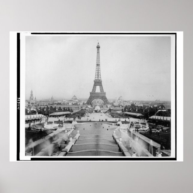 Póster Poster de la Torre Eiffel 1889 (Frente)