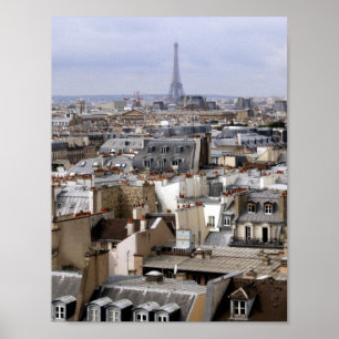 Póster Poster de la Torre Eiffel de París