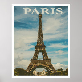 Póster Poster de la Torre Eiffel de París