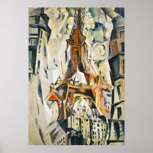Póster Poster de la torre Eiffel de Roberto Delaunay