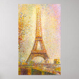 Póster Poster de la Torre Eiffel de Seurat