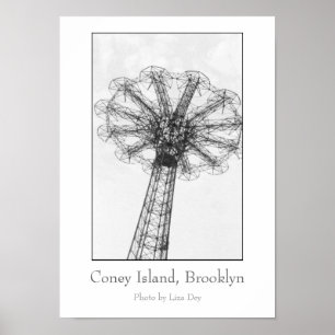 Póster Poster de la torre puente de paracaidismo