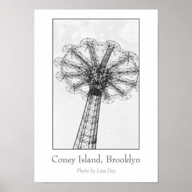 Póster Poster de la torre puente de paracaidismo (Frente)