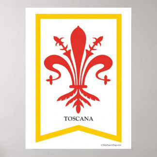 Póster Poster de la Toscana Toscana Italia