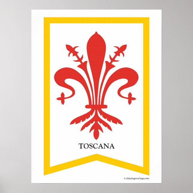 Póster Poster de la Toscana Toscana Italia (Frente)
