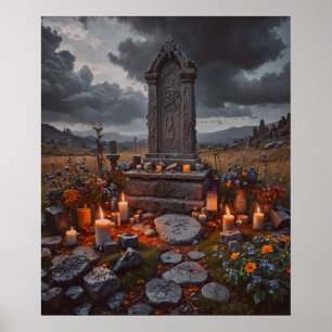 Póster Poster de la tumba de Halloween