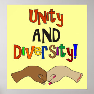 Póster Poster de la UNIDAD Y de la DIVERSIDAD