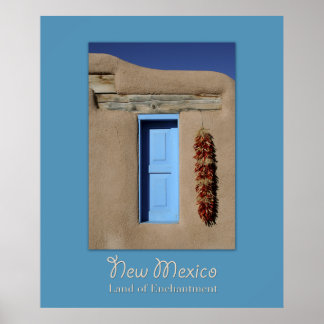 Póster Poster de la ventana azul de Nuevo México