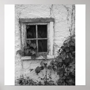 Póster "Poster de la ventana de la casa de la granja"